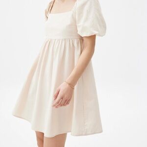 Love Bonito Puff Sleeve Babydoll Mini Dresss